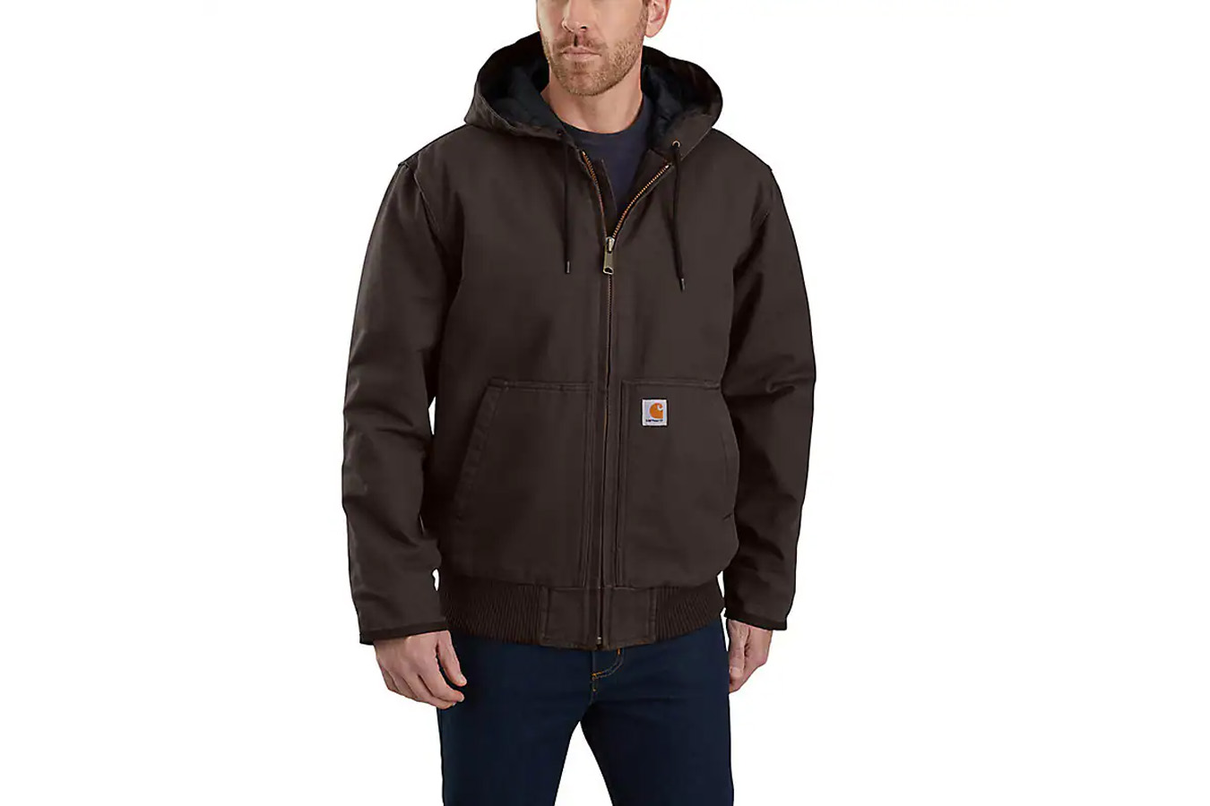 Carhartt Men's Insulated Washed Duck Active Jacket Big